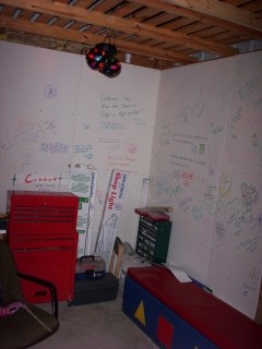 Tim's Halloween Party - Graffiti Wall - Back Side